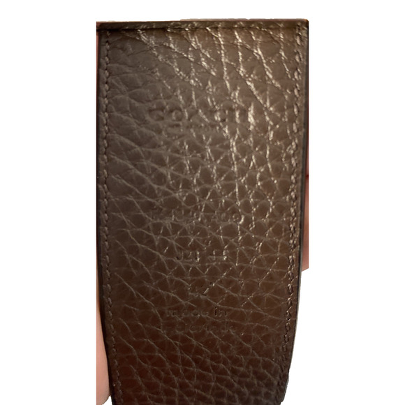 Coach F 64840 A Mens Reversible Leather Belt , Black/Brown 42-44" - Picture 7 of 7